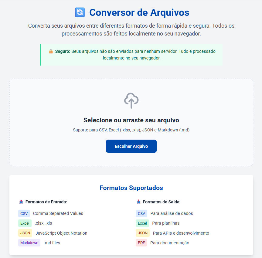🔄 Conversor de Arquivos